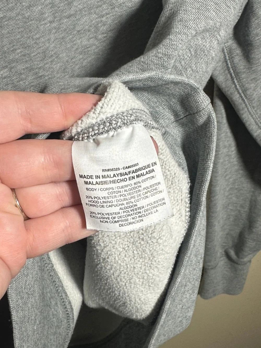 Nike hoodie size